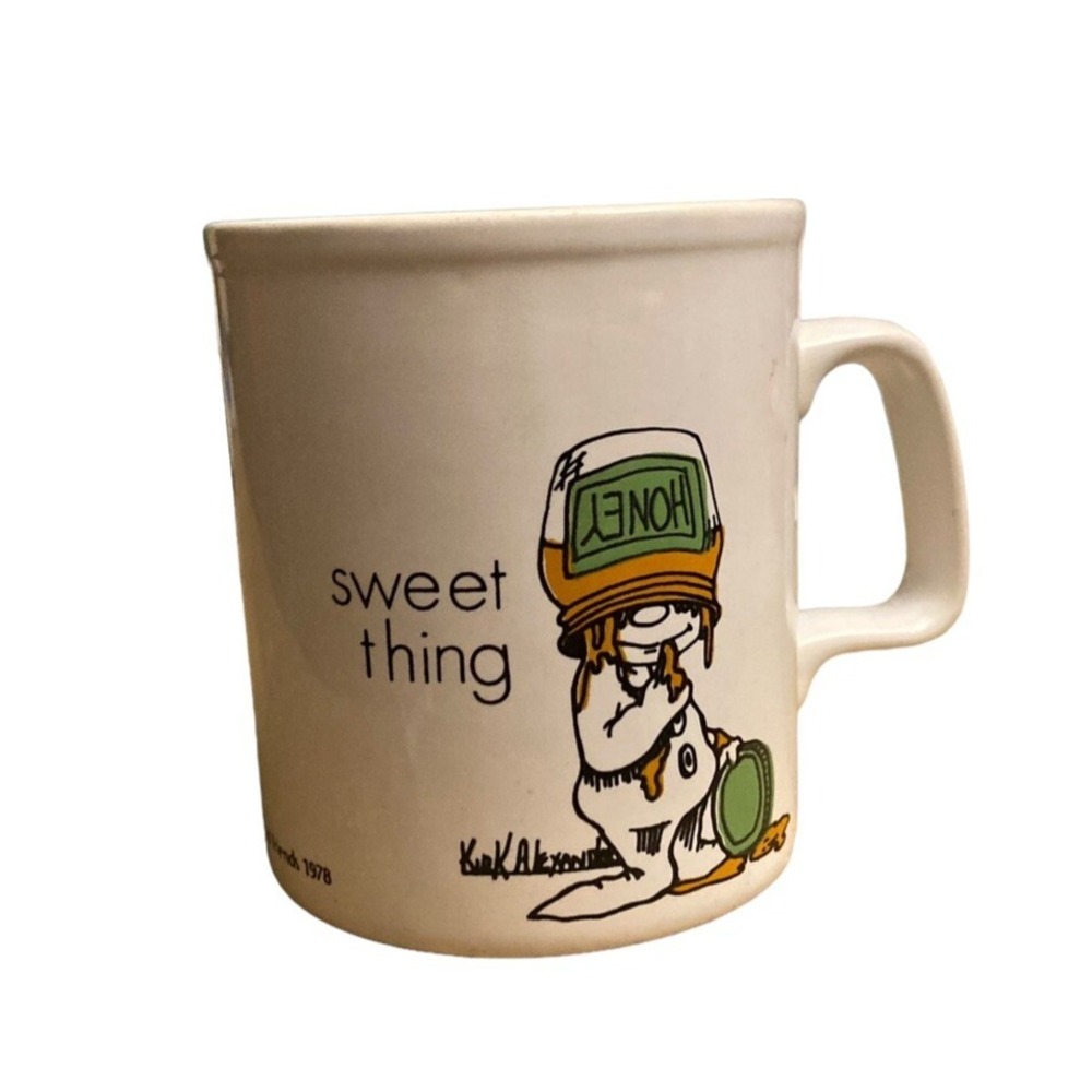 Honey Sweet Thing Kiln Craft Tableware Coffee Mug Tea Cup 12 oz England 1970s